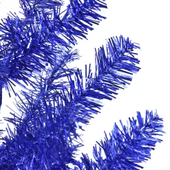 Northlight 3 And 3.5 Feet Tall>3' Medium Blue Tinsel Twig Pine Artificial Christmas Tree - Unlit