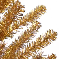 Northlight 3 And 3.5 Feet Tall>3' Medium Gold Tinsel Twig Artificial Christmas Tree, Unlit
