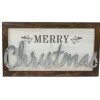 Wall & Door Decorations*Northlight 18" Merry Christmas Framed Wood And Metal Wall Decoration