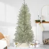 Northlight 9 And 9.5 Feet Tall>9' Metallic Platinum Artificial Tinsel Christmas Tree - Unlit