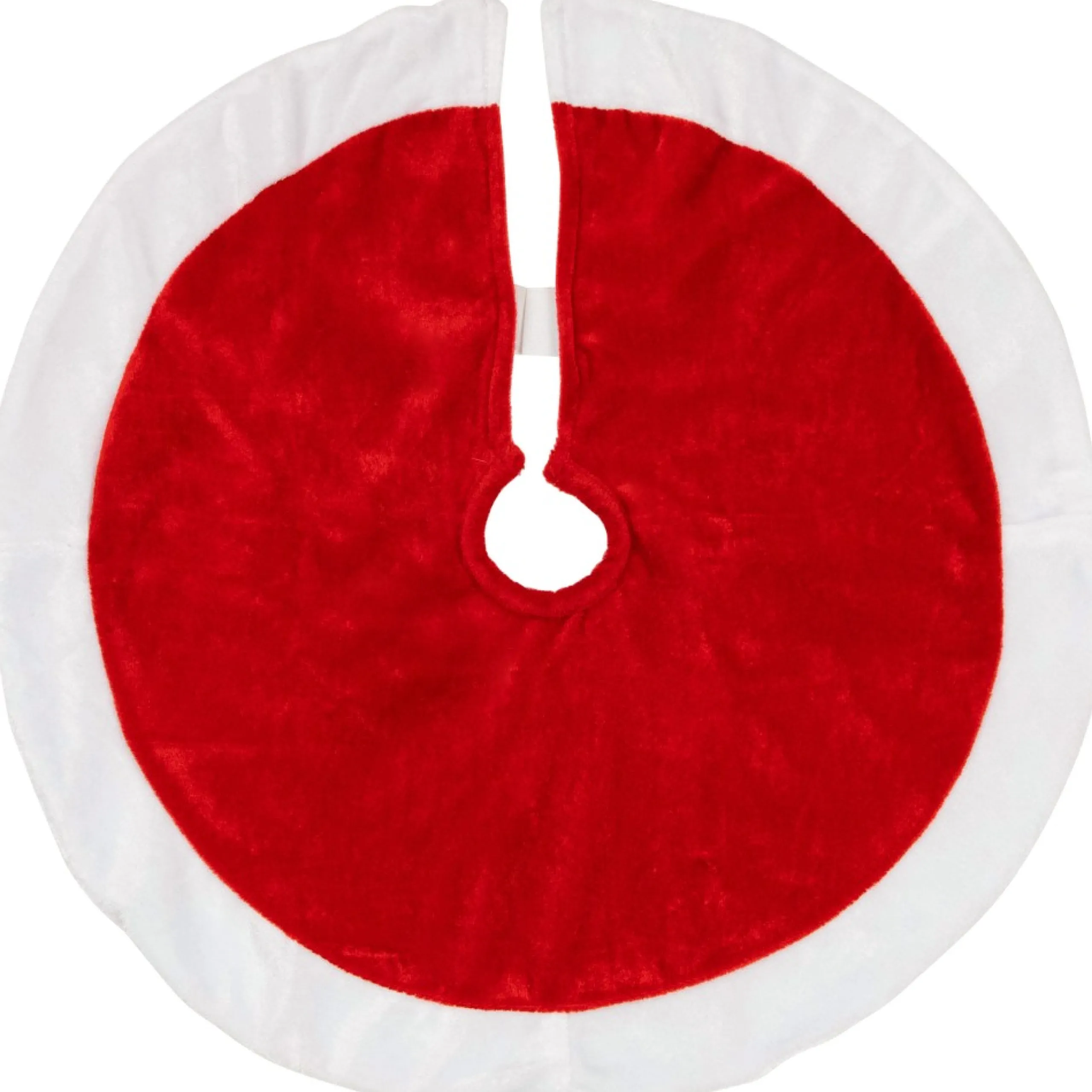 48 Inch And Smaller*Northlight 18" Mini Red And White Christmas Tree Skirt