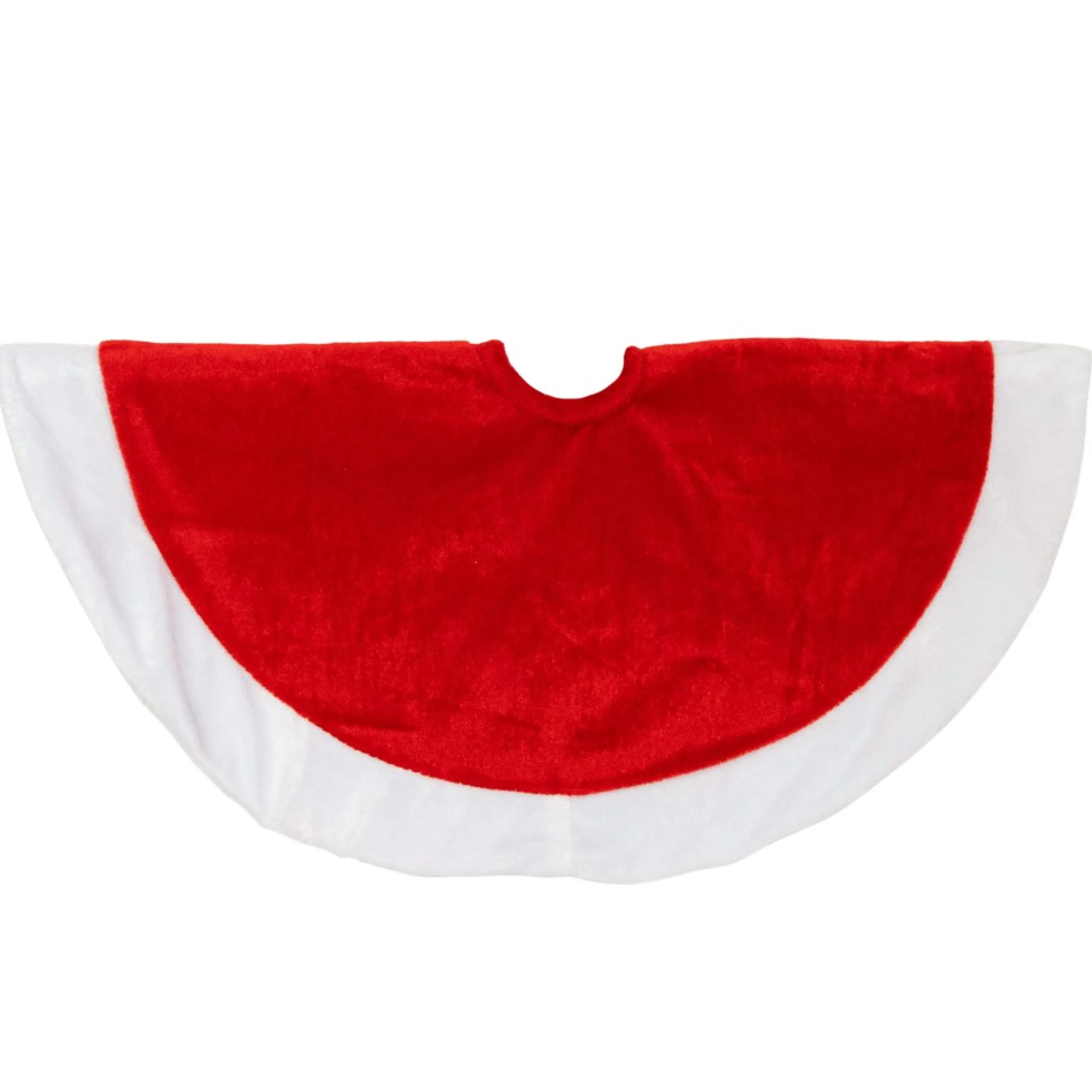 48 Inch And Smaller*Northlight 18" Mini Red And White Christmas Tree Skirt