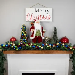 Shatterproof Ball Garland*Northlight 6' Multi-Color 2-Finish Shatterproof Ball Christmas Garland