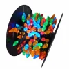 Merry and Light 210 Multi-Color Led C6 Commercial Mini Christmas Lights - 56.5 Ft Green Wire