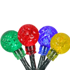 PENN 240 Multicolor Led G20 Globe Christmas Lights - 80 Ft Green Wire