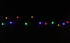 PENN 240 Multicolor Led G20 Globe Christmas Lights - 80 Ft Green Wire