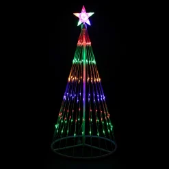 Northlight Yard Art Trees>4' Multi-Color Led Lighted Show Cone Christmas Tree Outdoor Decoration
