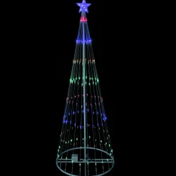 Outdoor Decorations*Northlight 6' Multi-Color Led Lighted Show Cone Christmas Tree Outdoor Decoration