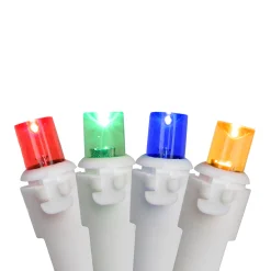 Northlight 100 Multicolor Led Wide Angle Christmas Lights - 33 Ft White Wire