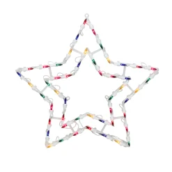 Window Decorations*Northlight 16" Multi-Color Lighted Star Christmas Window Silhouette Decoration