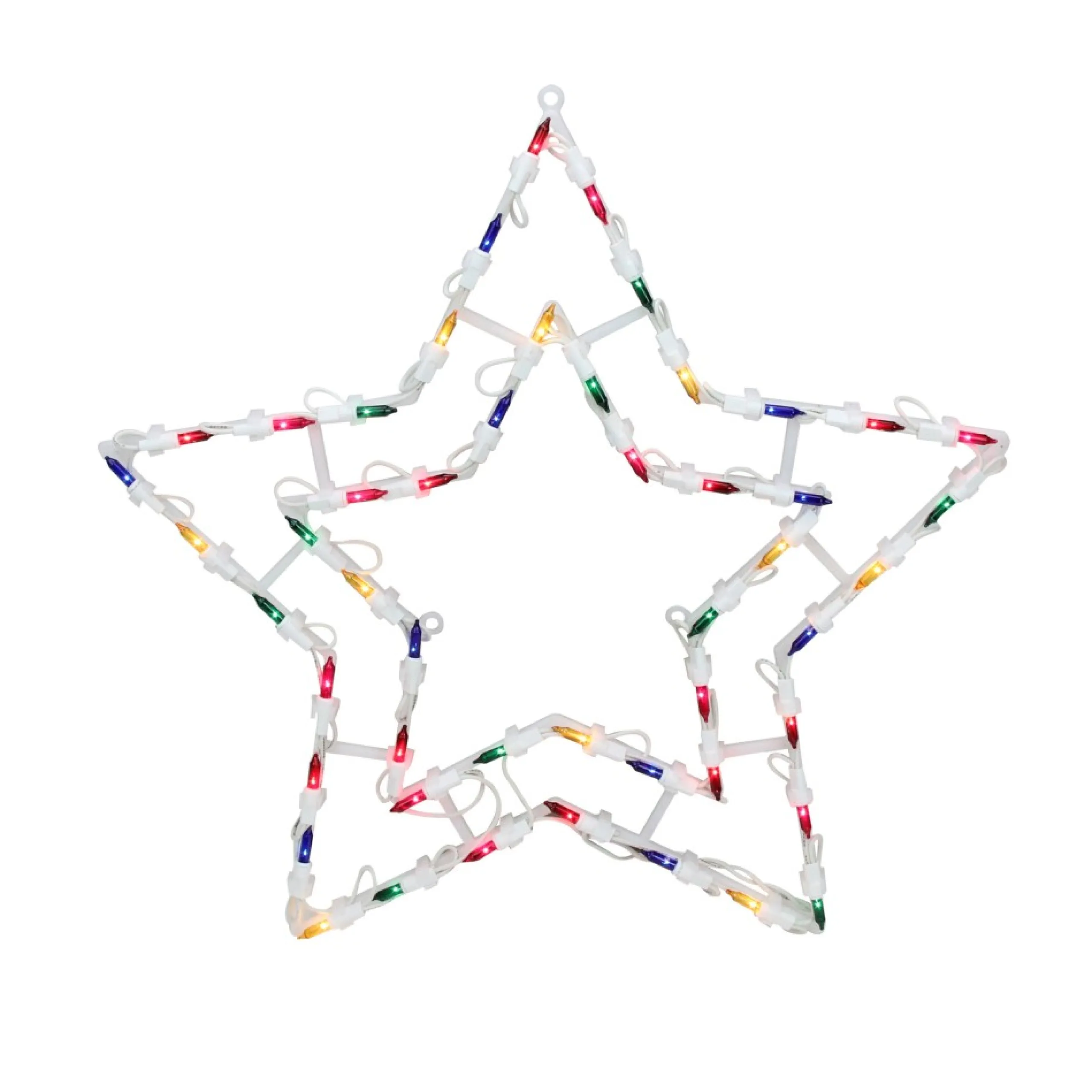 Window Decorations*Northlight 16" Multi-Color Lighted Star Christmas Window Silhouette Decoration