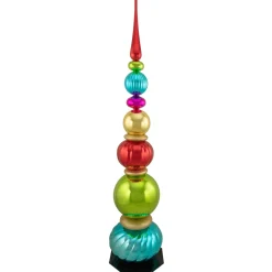 Commercial*Northlight 54" Multi-Color Topiary Finial Tower Commercial Christmas Decoration