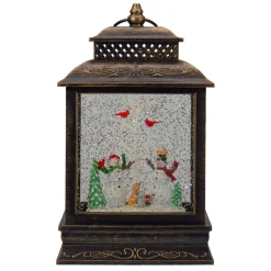 Snow Globes*Northlight 12" Musical Lighted Snowmen Christmas Snow Globe Lantern