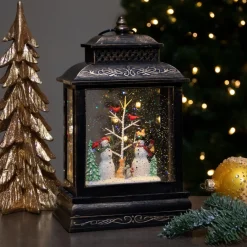 Snow Globes*Northlight 12" Musical Lighted Snowmen Christmas Snow Globe Lantern