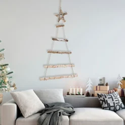 Wall & Door Decorations*Northlight 34" Natural Twig Tree With Star Wall Hanging Christmas Decoration