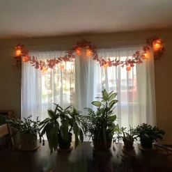 Brite Star 10 Neutral Tone Yarn Ball Patio Globe Lights - 8.6 Ft White Wire