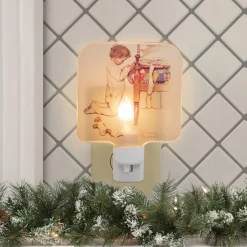Northlight 6" Norman Rockwell 'A Christmas Prayer' Glass Night Light