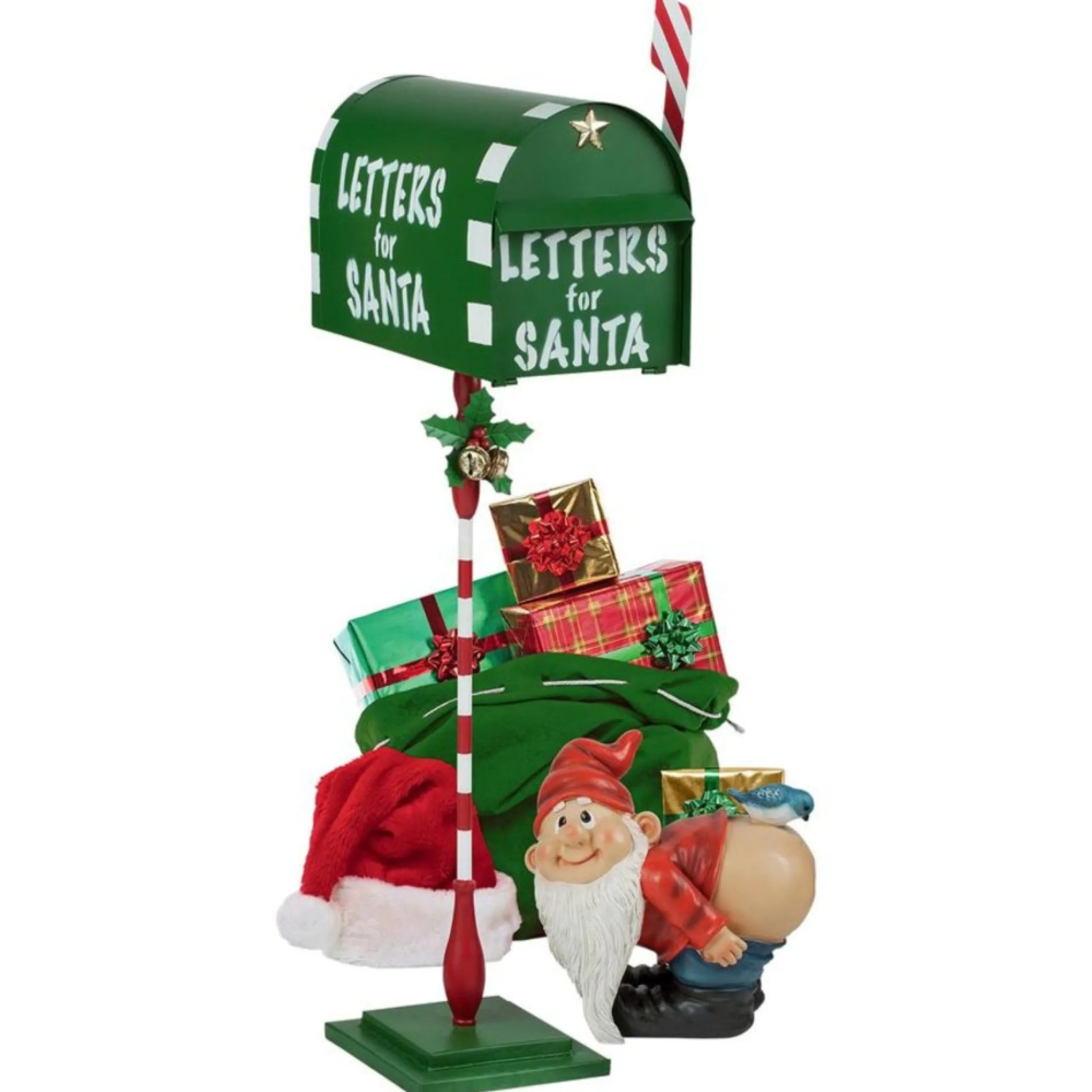 Commercial*Outdoor Living and Style 34" North Pole Letters For Santa Mailbox Christmas Outdoor Garden Statue
