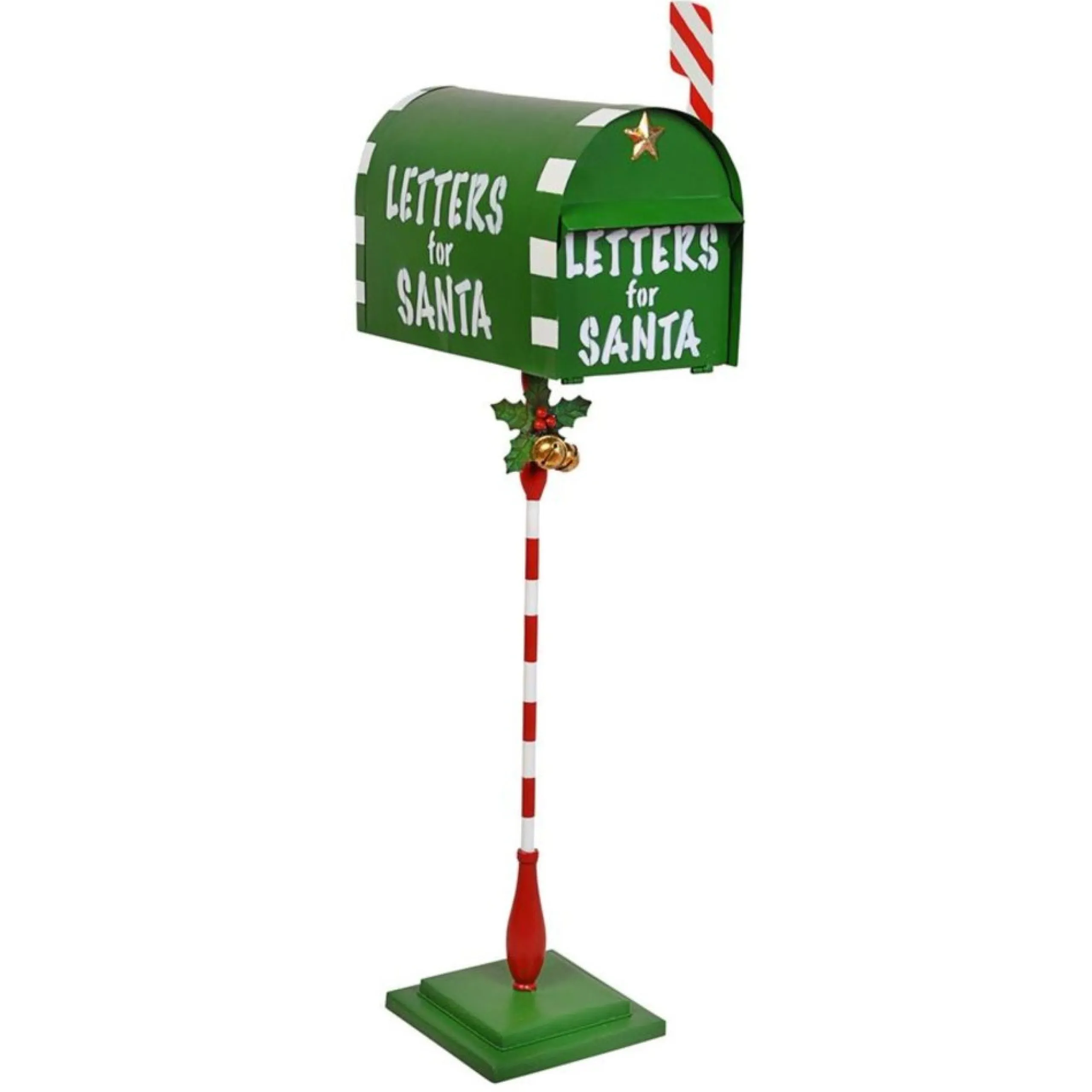 Commercial*Outdoor Living and Style 34" North Pole Letters For Santa Mailbox Christmas Outdoor Garden Statue