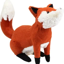 Northlight 15.75" Orange And Cream Plush Sitting Fox Fall Tabletop Decor