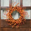Northlight 14" Orange And Red Berry Artifical Fall Harvest Twig Wreath, 14-Inch, Unlit