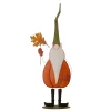 Glitzhome 48" Orange Hand Crafted Fall Harvest Gnome Outdoor Decoration