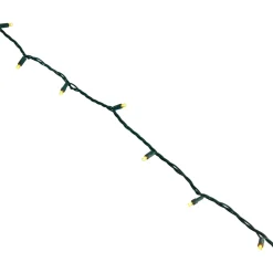 Vickerman 100 Orange Led Wide Angle Commercial Grade Christmas Lights - 48.75 Ft White Wire