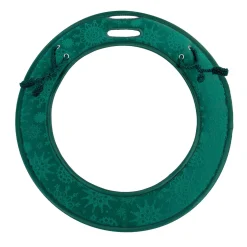 Wreath Accessories*Northlight 30" Oversized Green Snowflake Christmas Wreath Deluxe Door Saver With Ties