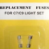 Hofert 5 Packs Of 2 Ct Hof 3301 Clear Replacement Fuses For C7 Or C9 Light Strings - 5 Amps