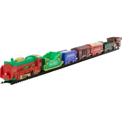 Trains*Northlight 23 Pc Battery Operated Lighted And Animated Classic Christmas Train Set With Oval Track