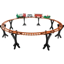 Trains*Northlight 36 Pc Battery Operated Lighted And Animated Train Set With Raised Track And Sound