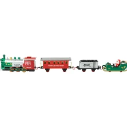Trains*Northlight 36 Pc Battery Operated Lighted And Animated Train Set With Raised Track And Sound