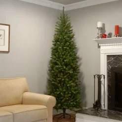 National Tree Company 9 And 9.5 Feet Tall>9' Pencil Kingswood Fir Artificial Christmas Tree, Unlit