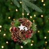 Northlight Woodland>6" Pine Cones, Stars And Balls Hanging Christmas Ornament
