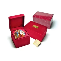 CC Christmas Decor Beach & Tropical>3.75" Pink And Blue Flamingos Hand Painted Mouth Blown Glass Hanging Christmas Ornament