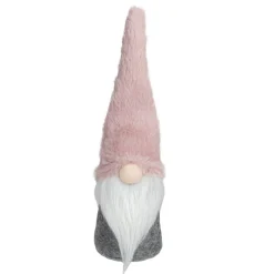 Gnomes*Northlight 11" Pink And Gray Standing Gnome Christmas Decoration