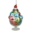 Northlight Food & Beverage>4.5'' Pink And Green Glass Matte Finish Ice Cream Christmas Ornament