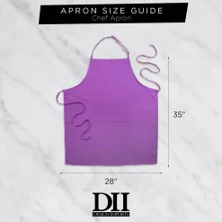 Contemporary Home Living 32" Pink And White Checkered Chef Apron With Front Pocket