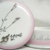 Roman 4.5" Pink And White 25Th Wedding Anniversary Keepsake Box
