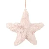 Northlight Stars>7" Pink Faux Fur Star Christmas Ornament