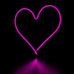 Northlight 13.5" Pink Heart Led Neon Style Valentine's Day Wall Sign