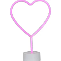 Northlight 11.5" Pink Heart Led Neon Style Valentine's Day Table Sign