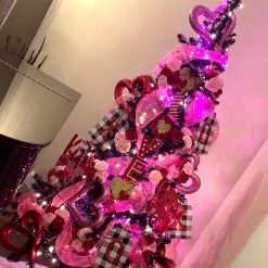 Vickerman 70 Pink Led M5 Mini Christmas Lights - 35 Ft Green Wire