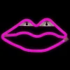 Northlight 10.5" Pink Lips Led Neon Style Valentine's Day Wall Sign