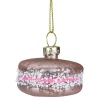 Northlight Food & Beverage>2" Pink Macaroon With Sugar Glass Christmas Ornament
