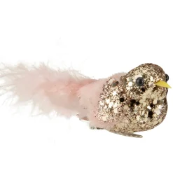 Northlight Animals>4" Pink Sequin Clip On Bird Christmas Ornament