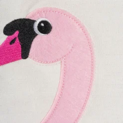 Contemporary Home Living 13" Pink Swan Themed Storage Basket