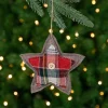 Northlight Stars>4.5" Plaid Star Shaped Plush Christmas Ornament