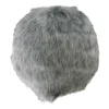 Northlight Balls>4" Plush Gray Faux Fur Christmas Ball Ornament