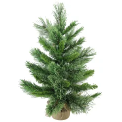 Northlight 2.5 Feet Tall And Smaller>2' Potted Mixed Cashmere Pine Medium Artificial Christmas Tree, Unlit